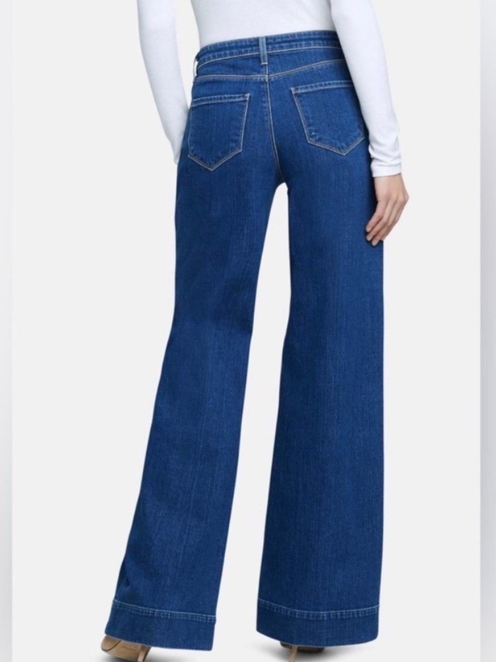L’AGENCE Women’s Madden High Rise Wide Leg Jean in Durango Wash size 26 - Picture 2 of 8